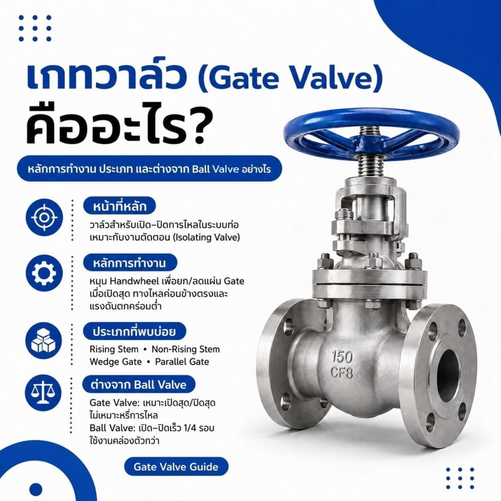 เกทวาล์ว คืออะไร gate valve