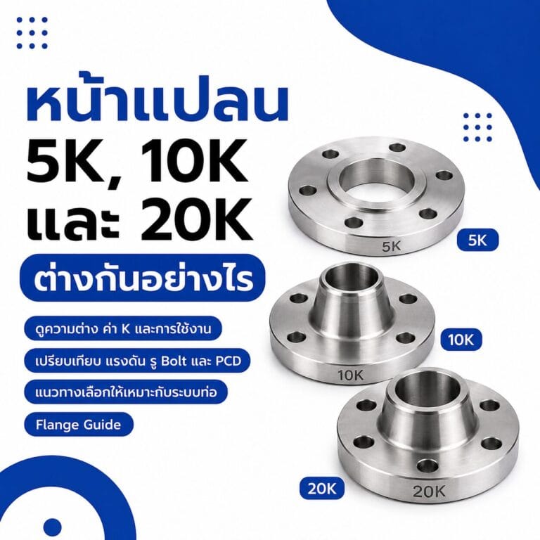 หน้าแปลน 5K vs 10K vs 20K ต่างกันอย่างไร