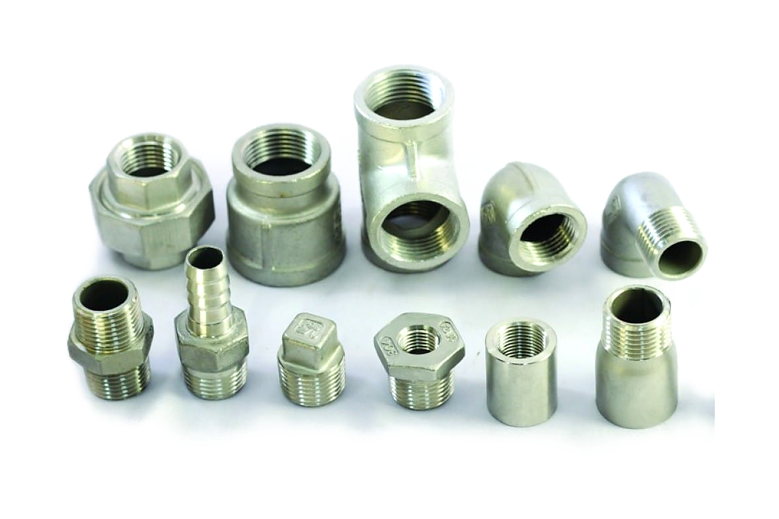 Stainless steel threaded fitting