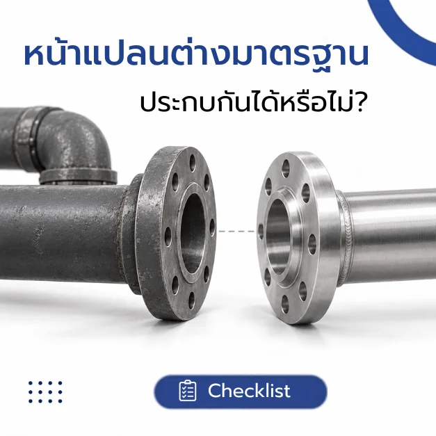 Checklist ก่อนสั่งซื้อหน้าแปลน เพื่องานซ่อมบำรุง